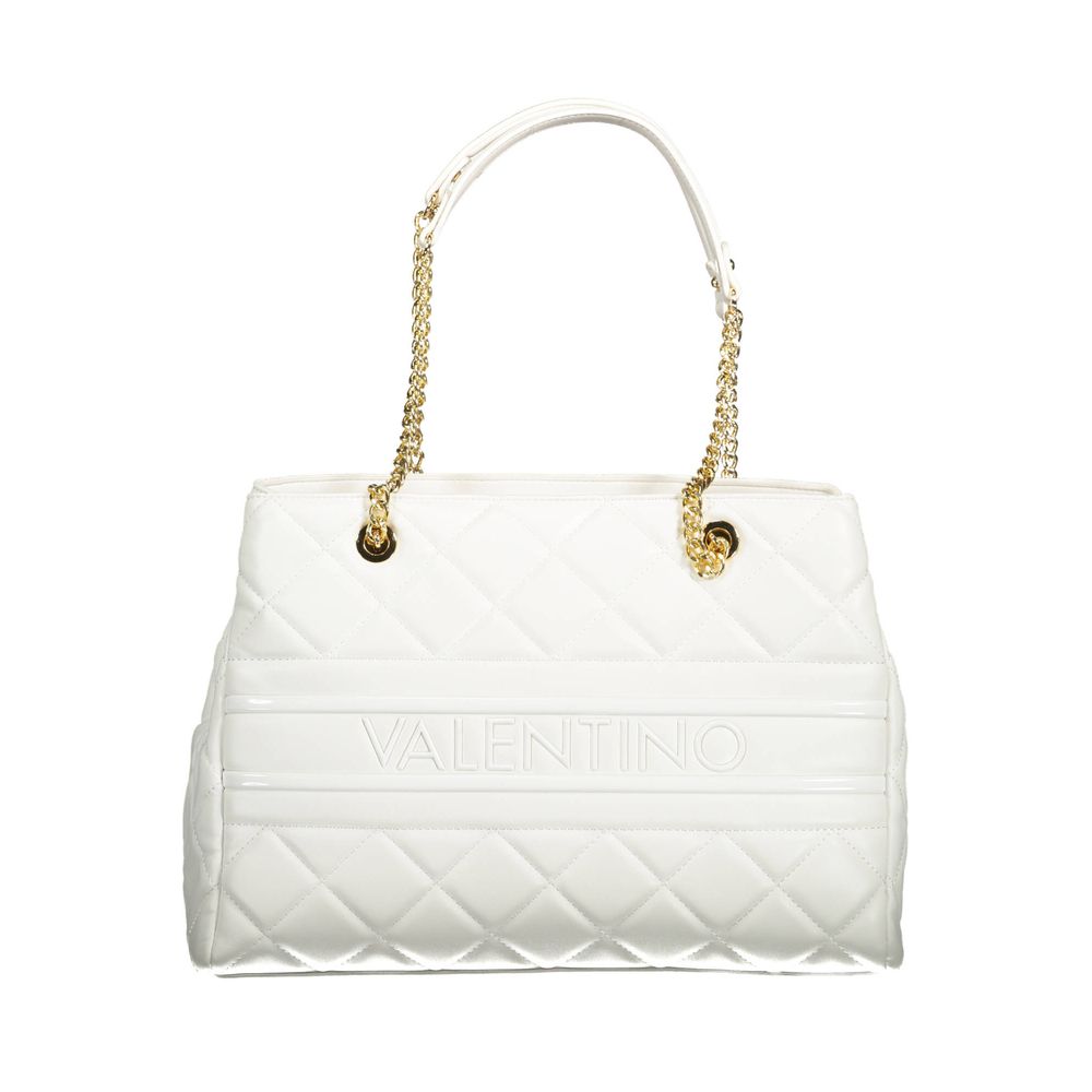 White Polyethylene Women Handbag