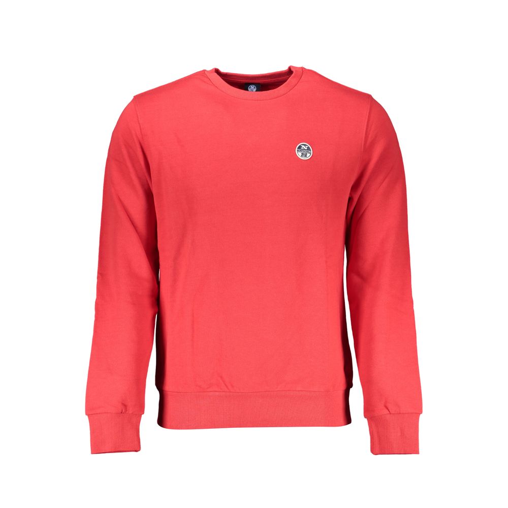 Red Cotton Men Sweater