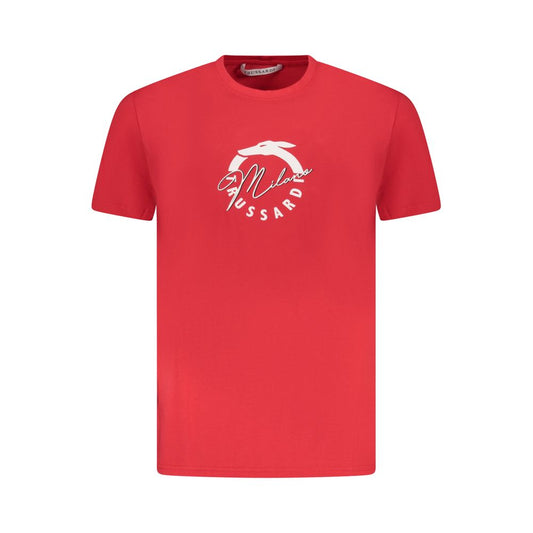 Red Cotton Men T-Shirt
