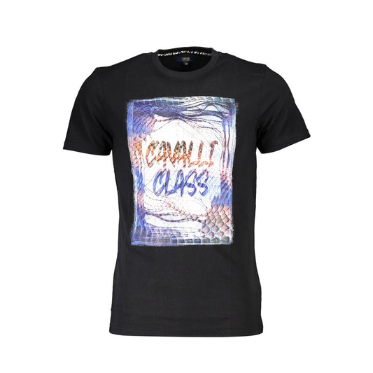 Black Cotton Men's T-Shirt