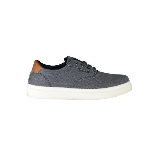 Blu Polyurethane Men Sneaker