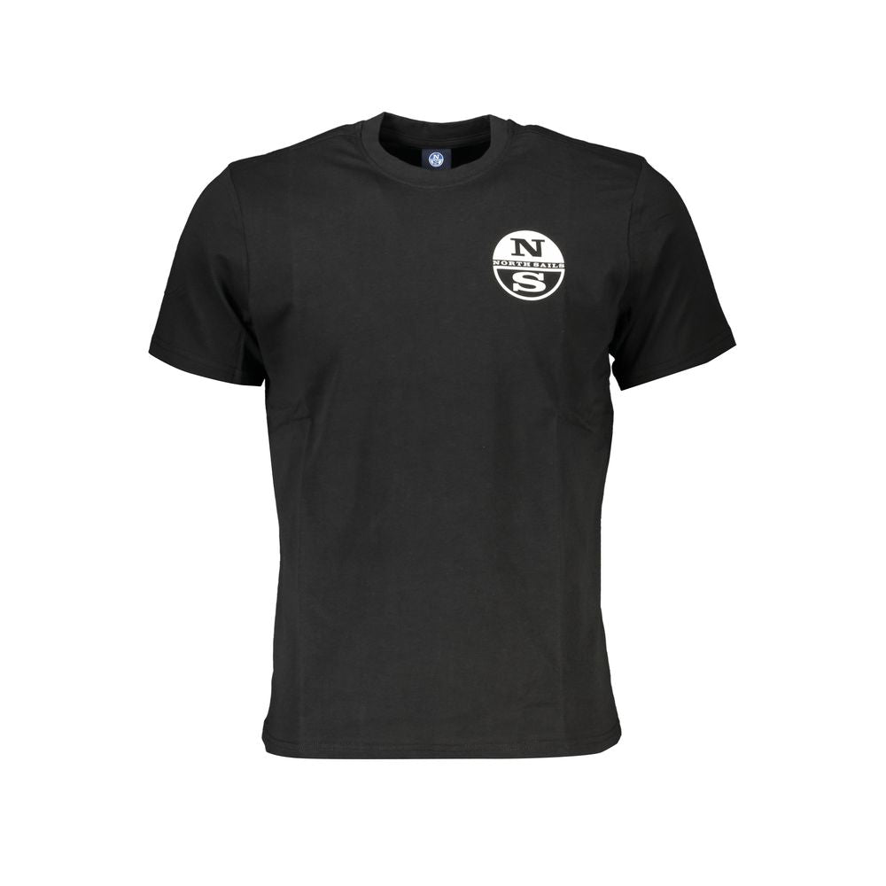 Black Cotton Men T-Shirt