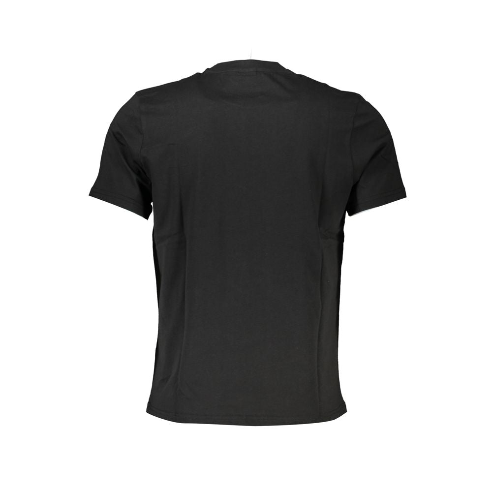 Black Cotton Men T-Shirt