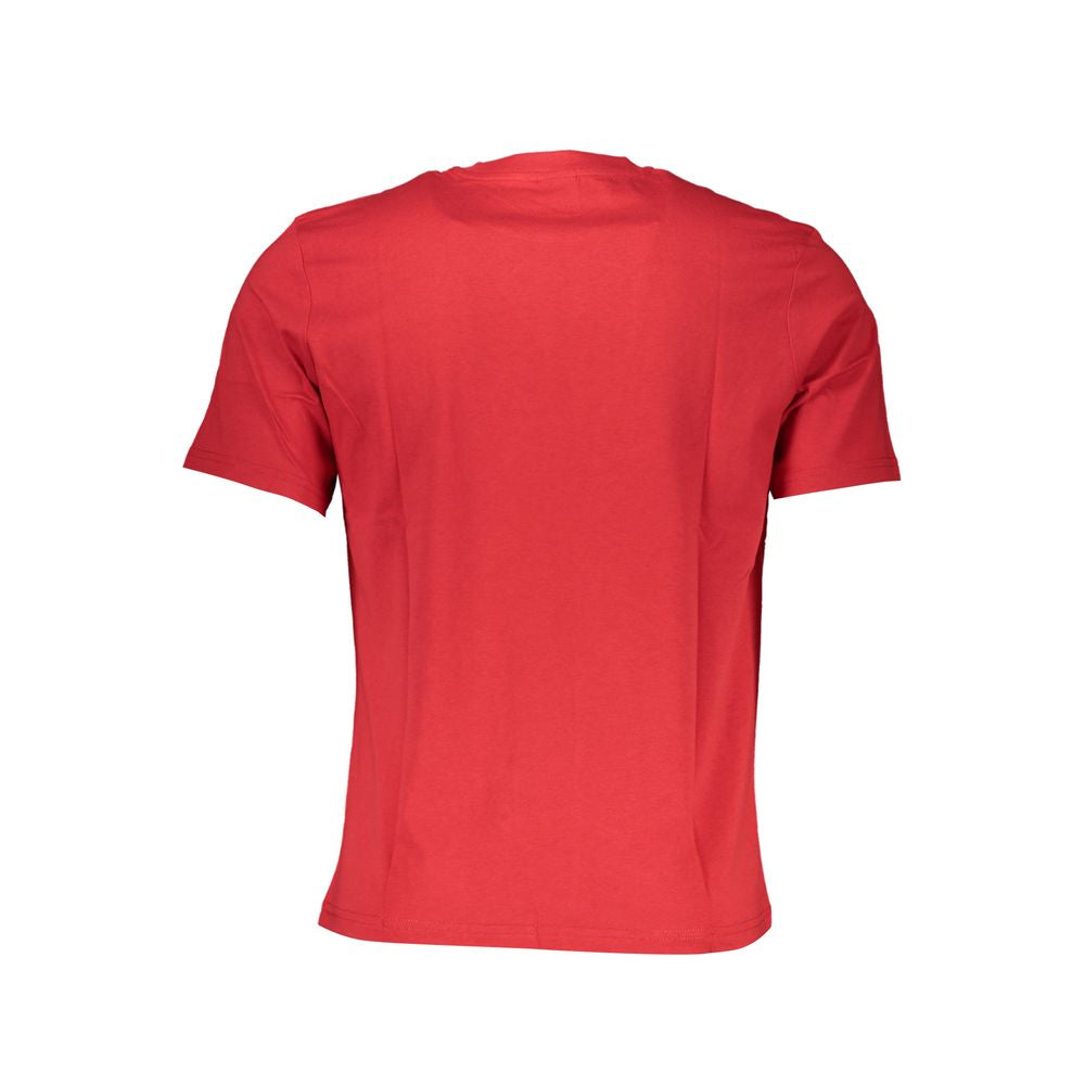Red Cotton Men T-Shirt