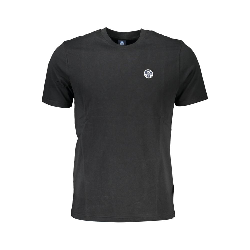 Black Cotton Men T-Shirt