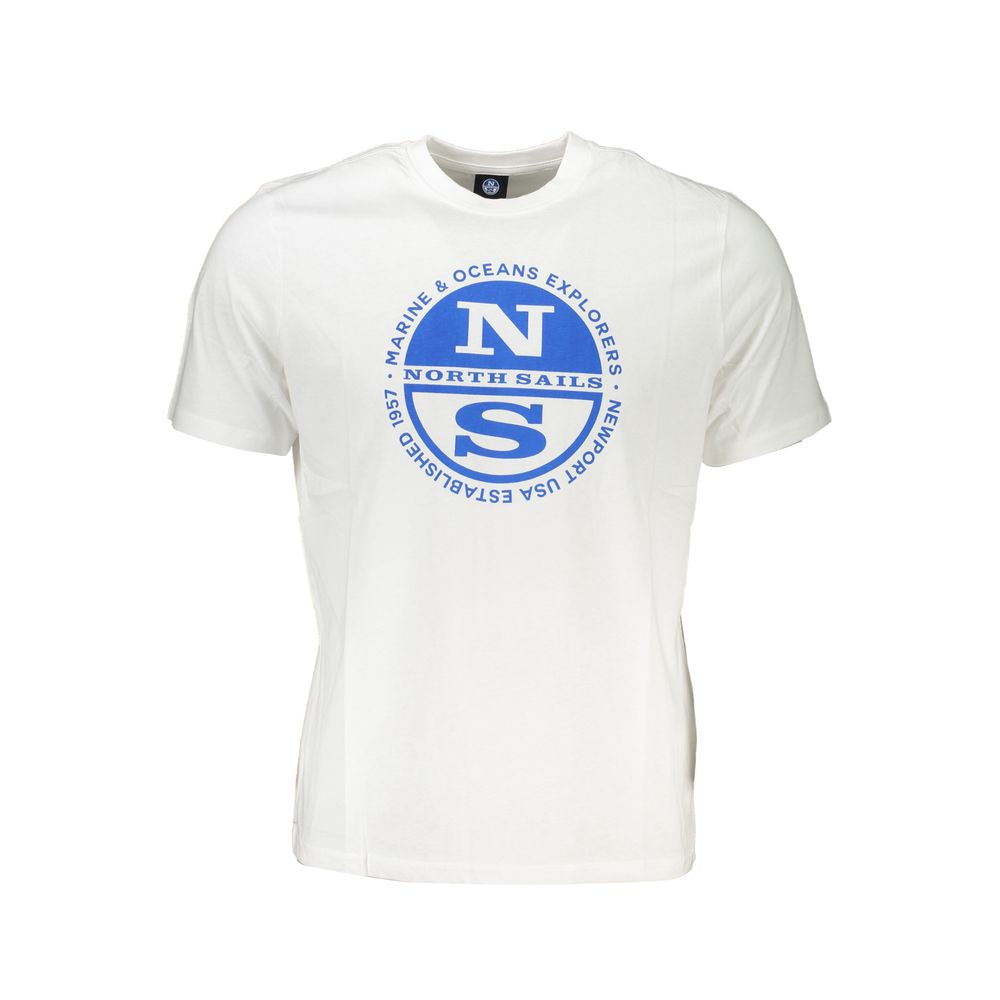 White Cotton Men's T-Shirt