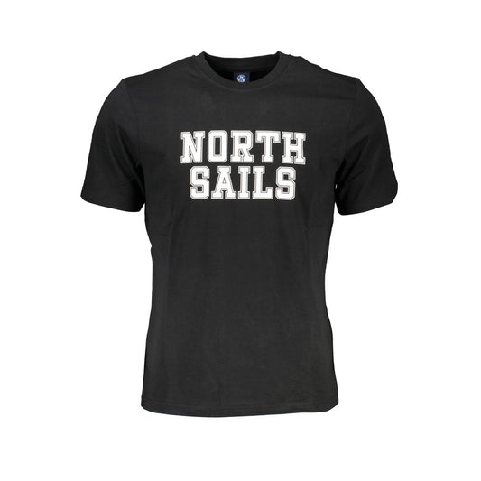 Black Cotton Men's T-Shirt