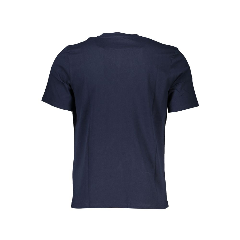 Blue Cotton Men's T-Shirt