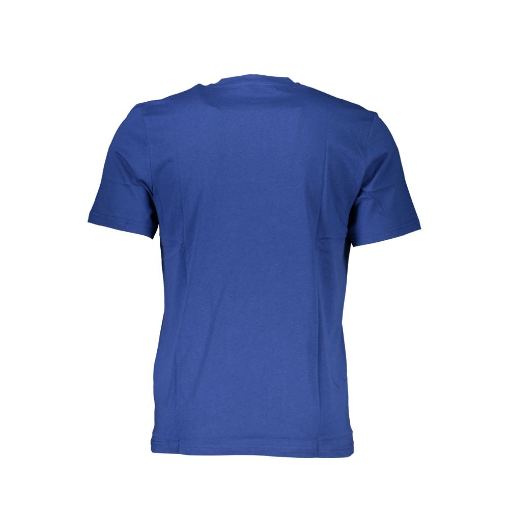 Blu Cotton Men T-Shirt