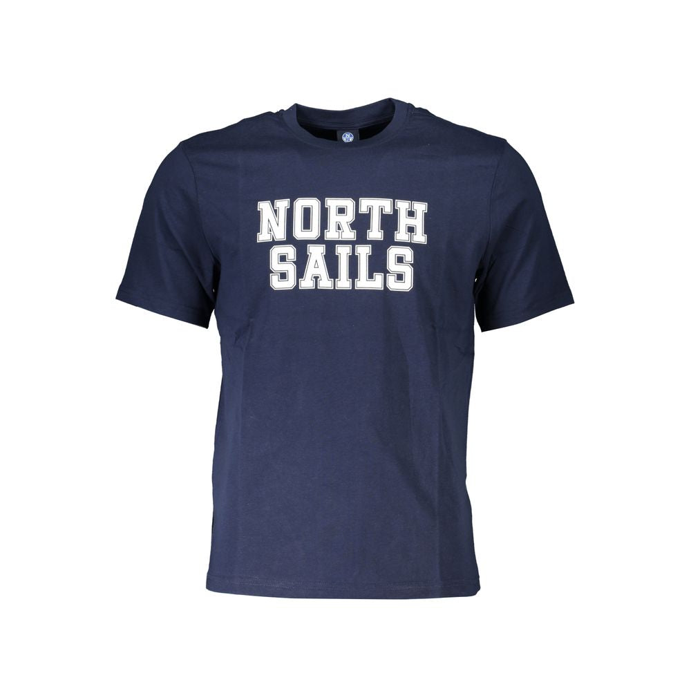 Blu Cotton Men T-Shirt