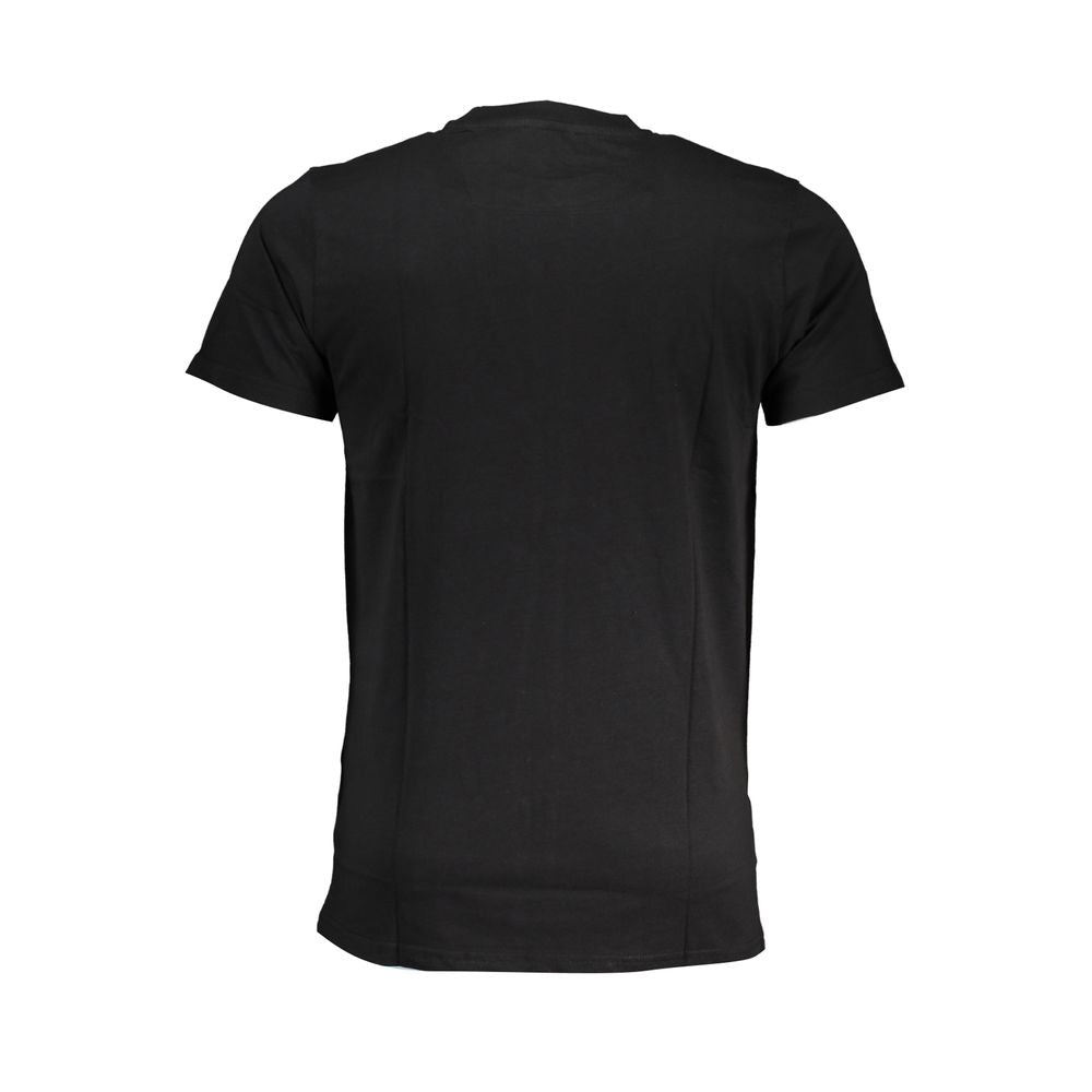 Black Cotton Men T-Shirt