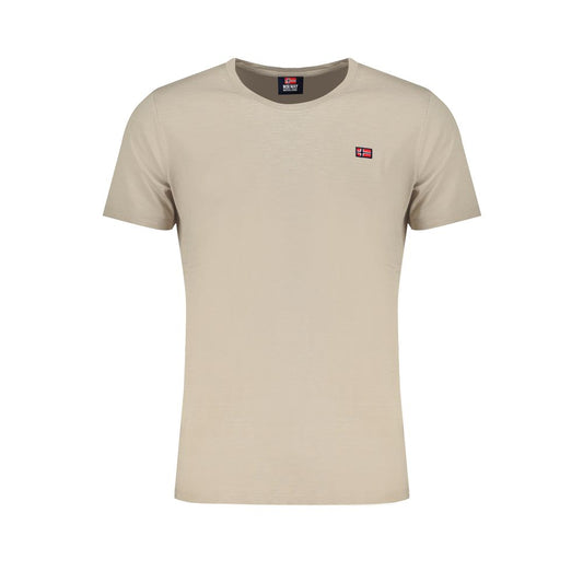 Beige Cotton Men's T-Shirt