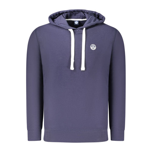 Blue Cotton Men's Hoodie