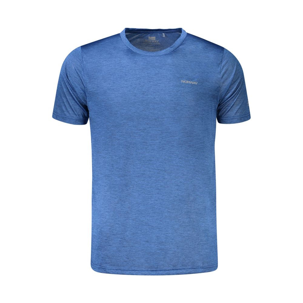 "Blu Polyester Men T-Shirt"