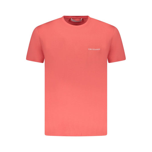 Pink Cotton Men T-Shirt