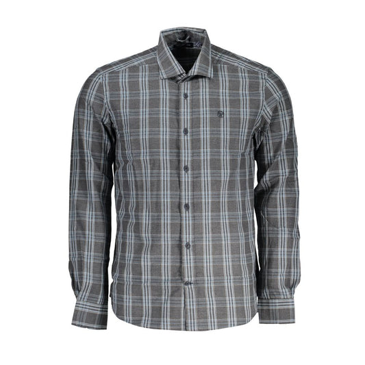 Grigio Cotton Men Shirt