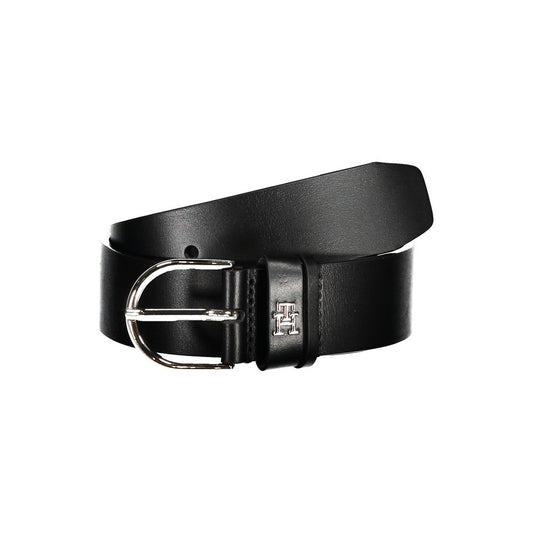 "Black Leather Women Belt"