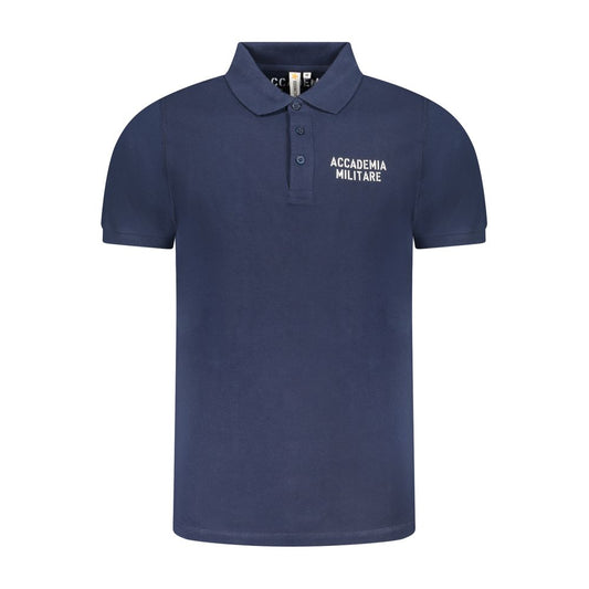 Blue Cotton Polo Shirt