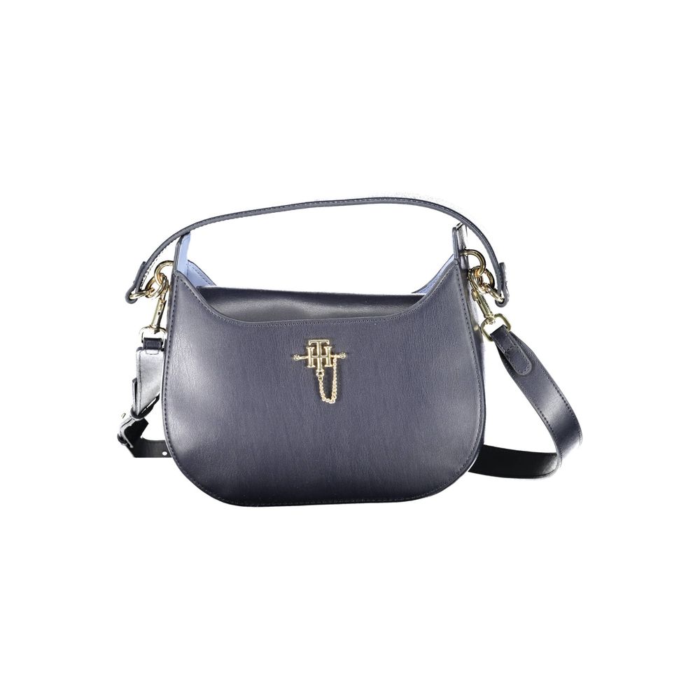 Blu Polyurethane Women Handbag