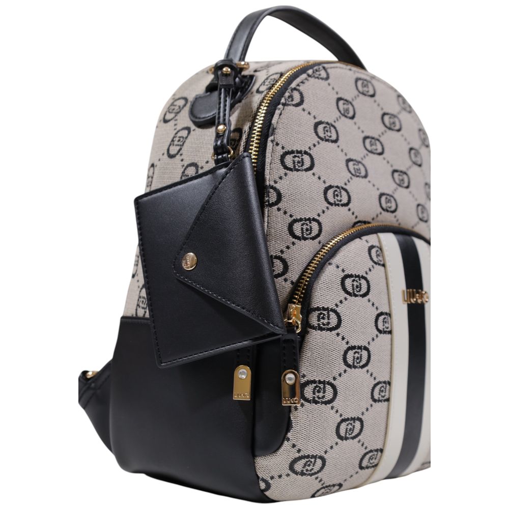 Black Polyester Backpack