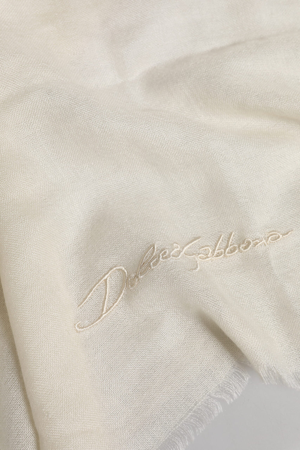 White Cashmere Neck Warmer Wrap Shawl Scarf