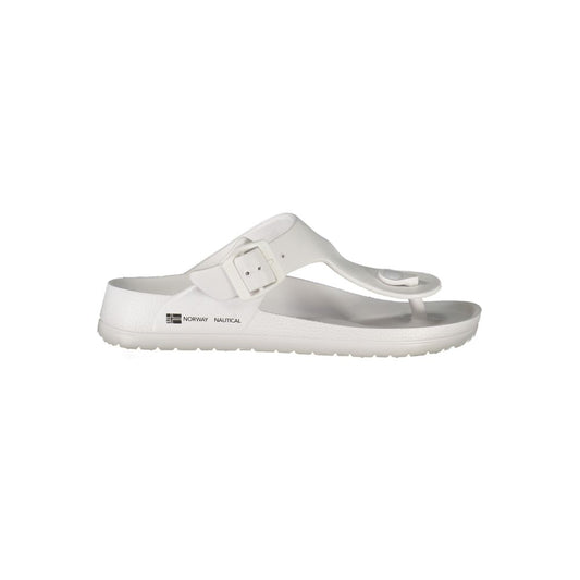 White Plastic Women Ciabatta