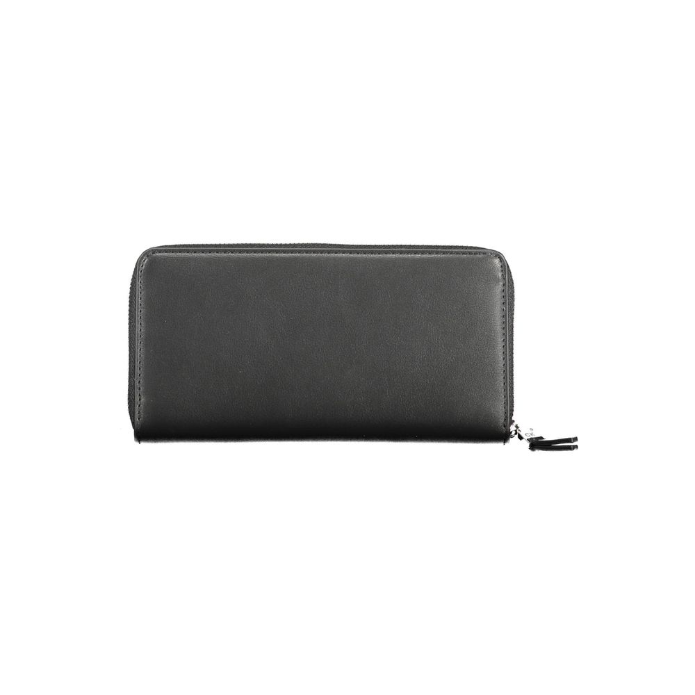Black Polyurethane Women Wallet