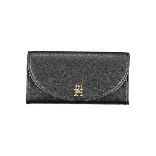 Black Polyurethane Women's Wallet