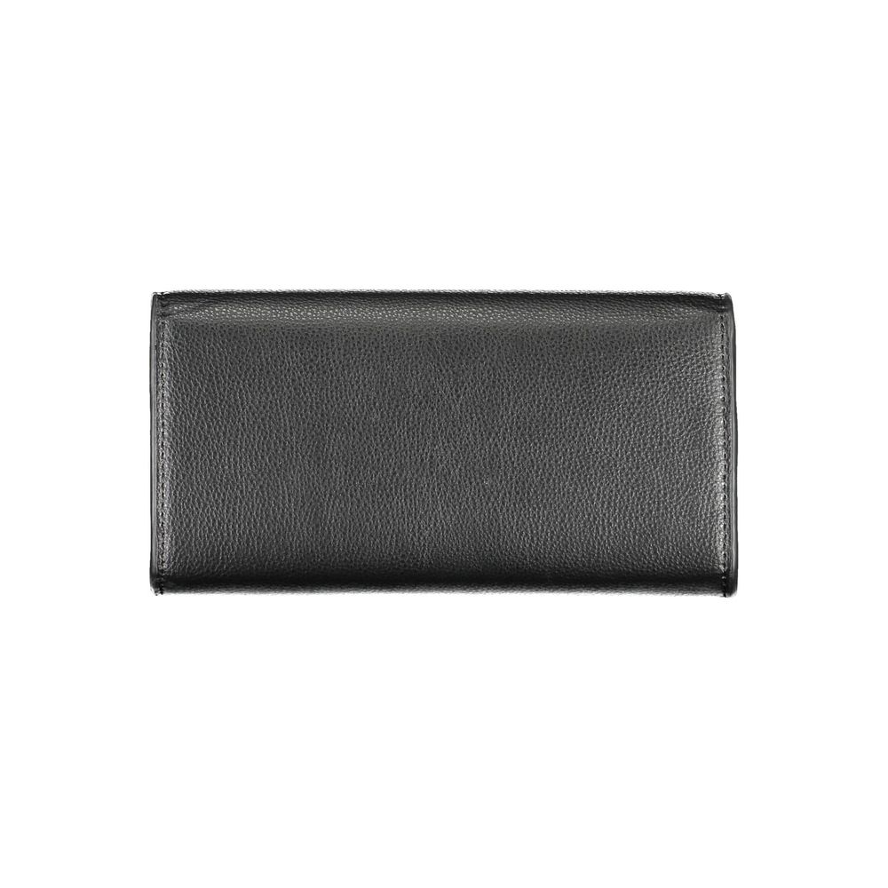 Black Polyurethane Women Wallet