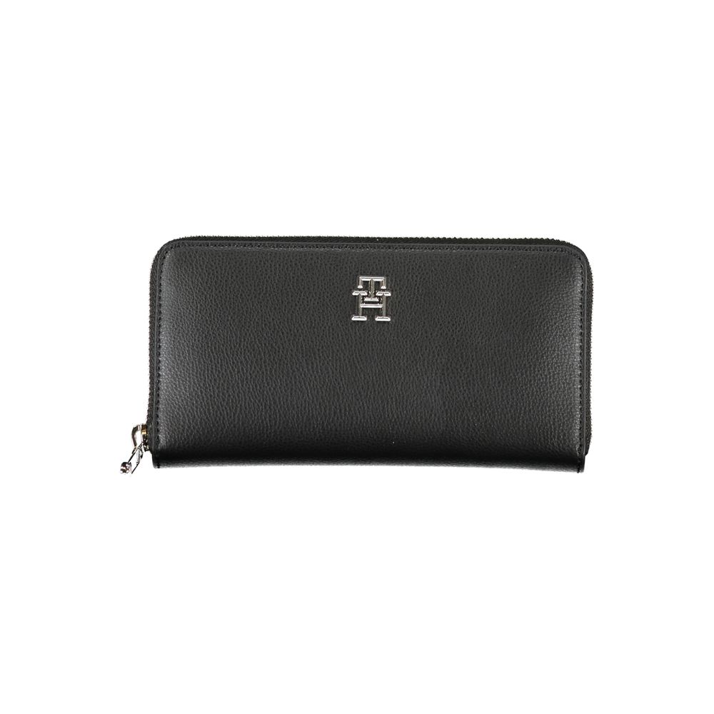Black Polyester Women Wallet