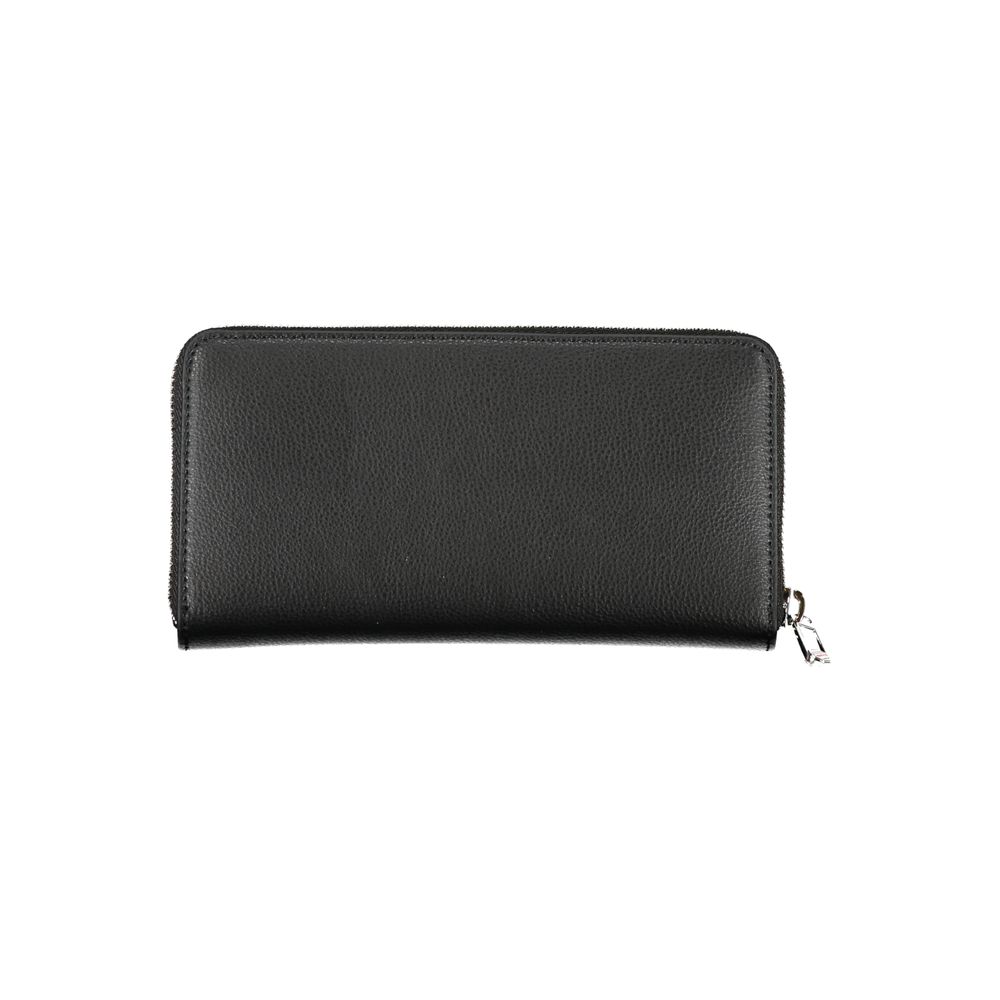 Black Polyester Women Wallet