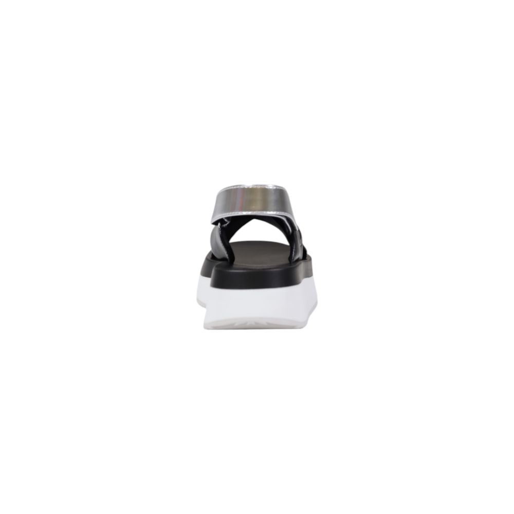 Bicolor Artificial Leather Sandal