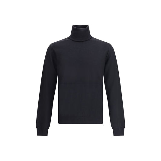 Black Fleece Wool Sweatshirt