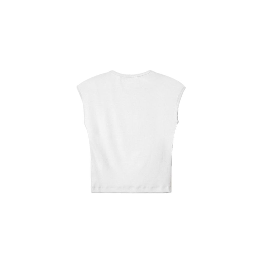 White Cotton Tops & T-Shirt
