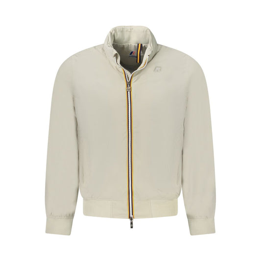Beige Nylon Men Jacket