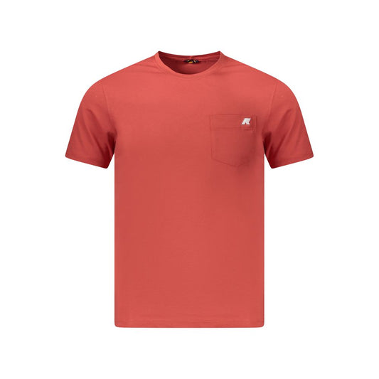 Red Cotton Men T-Shirt