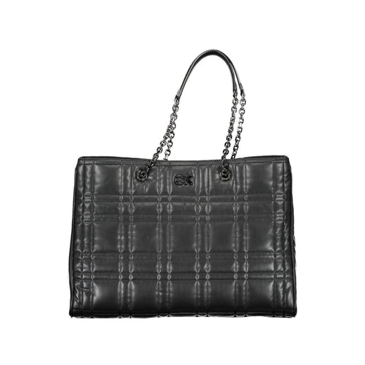 Black Polyester Handbag