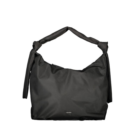 Black Polyester Handbag
