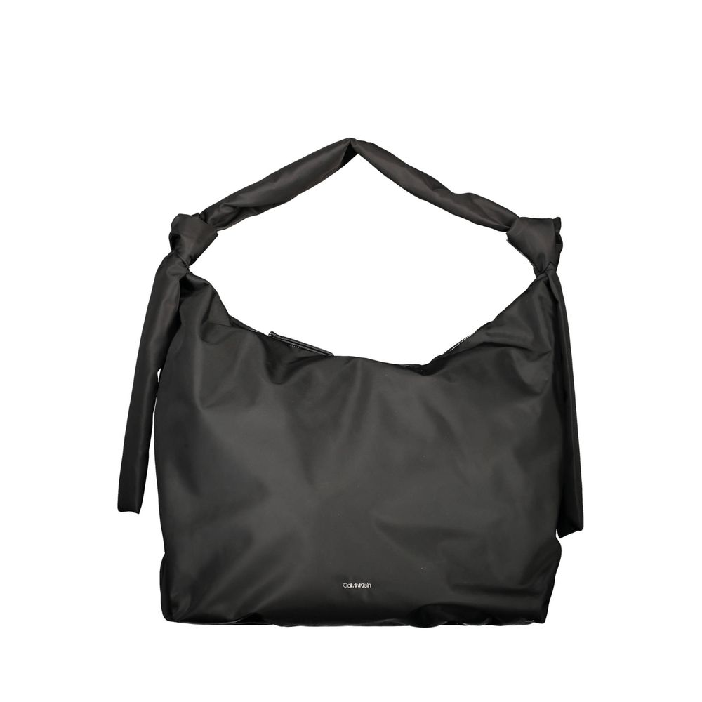 Black Polyester Handbag