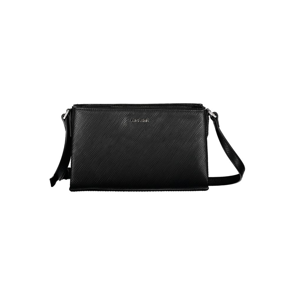 Black Polyester Handbag