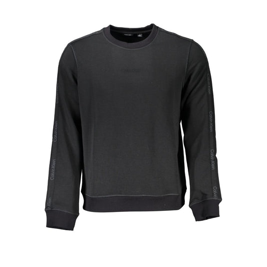 Black Polyester Men Sweater