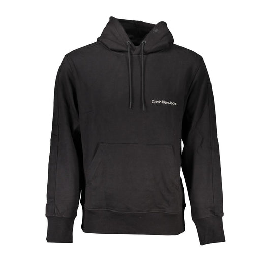 Black Cotton Men Sweater