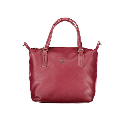 Red Polyester Handbag