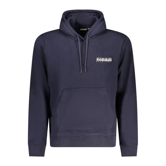 Blue Cotton Men's Hoodie