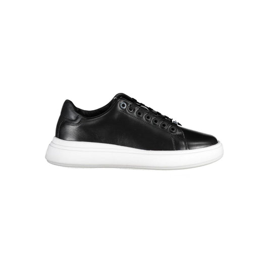 Black Polyester Sneaker