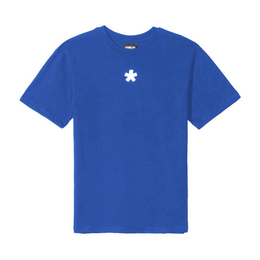 Blue Cotton Women T-Shirt