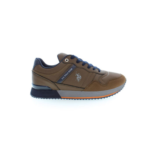Brown Polyester Sneaker