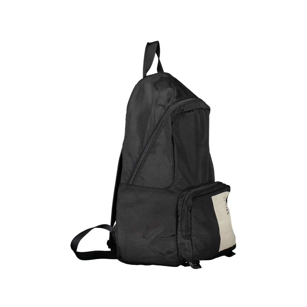 Black Polyester Backpack