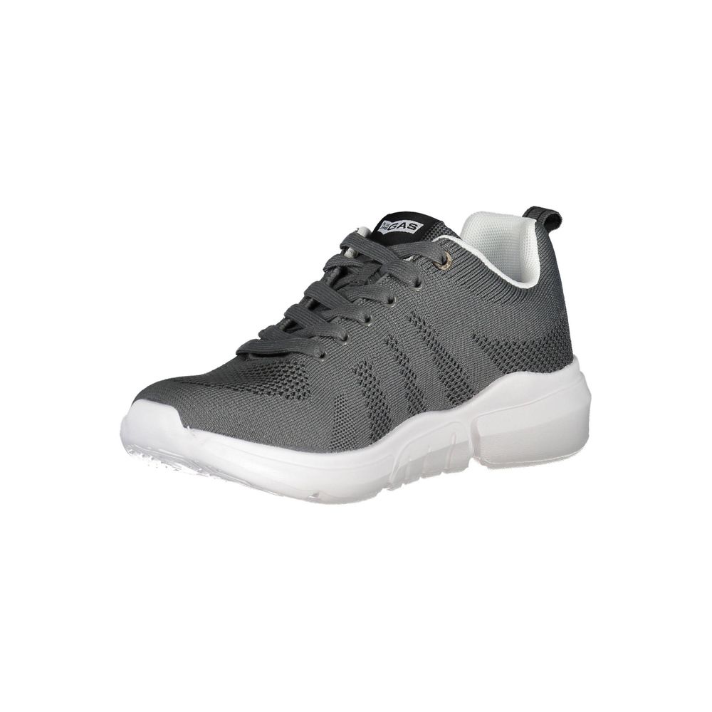 Gray Artificial Leather Sneaker