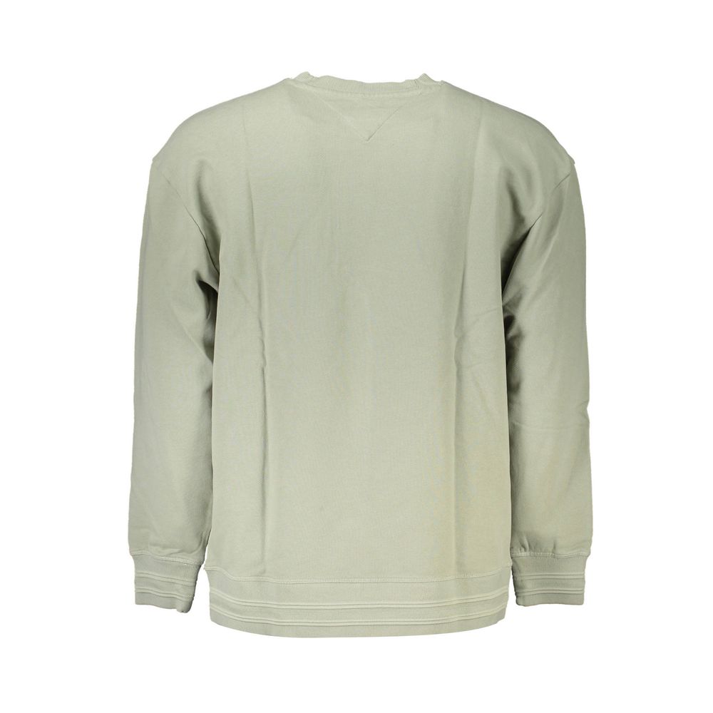Green Cotton Men Sweater